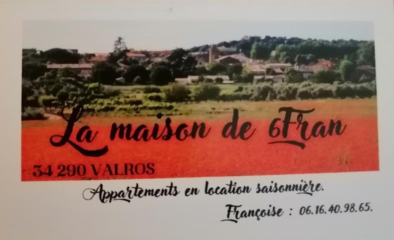 La Maison De 6Fran Appartement 2 Chaleureux Et Calme Ambiance Familiale Valros Zewnętrze zdjęcie